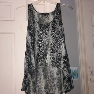 snake pattern tank top